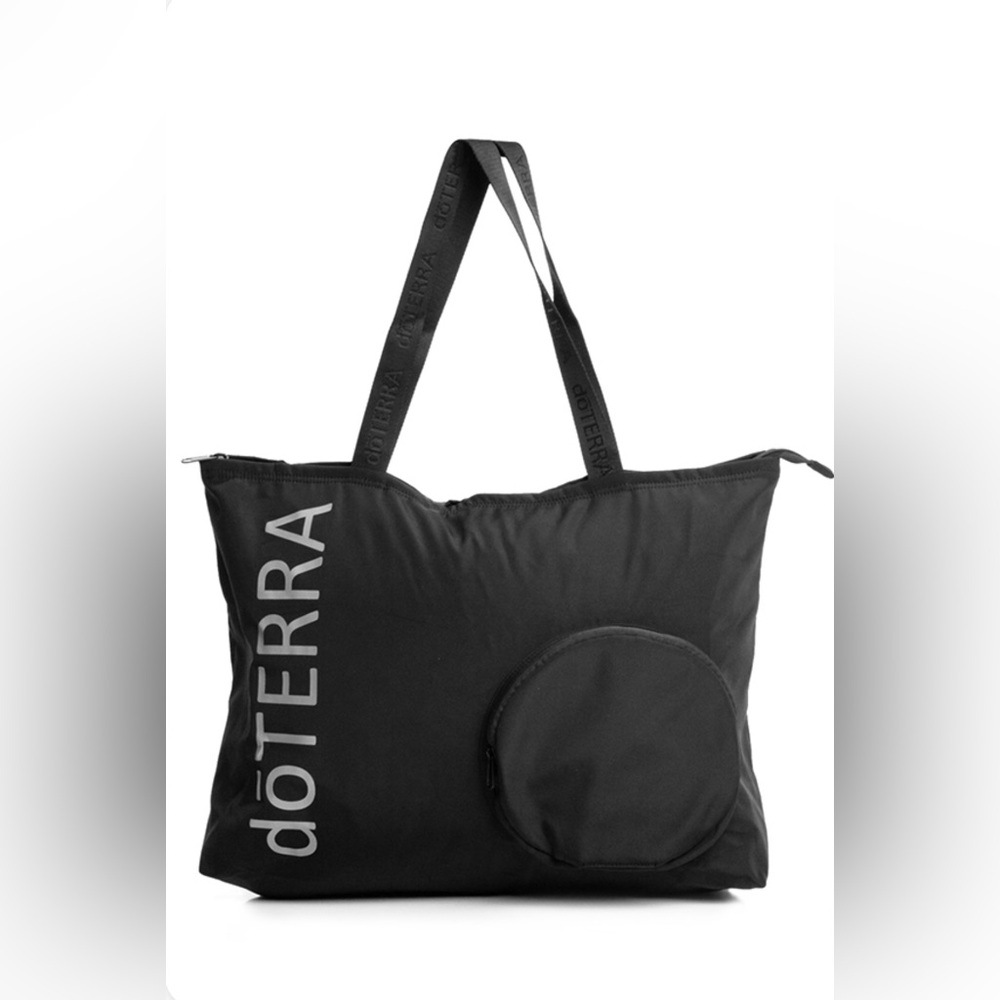 doTERRA Elegant Self Stowing Carry All Tote Bag (Black)